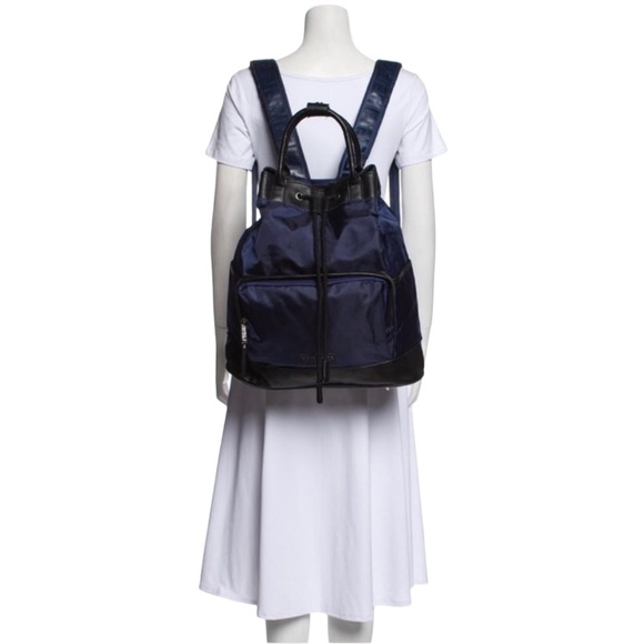 VERSACE Nylon & Genuine Leather Backpack in Navy Blue.
Pristine Condition. - Picture 3 of 5